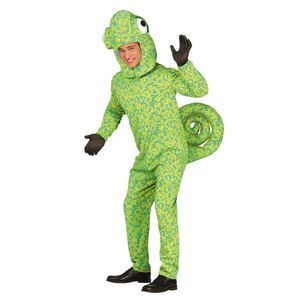 Fiestas Guirca Unisex Adult Chameleon Costume Set / Green